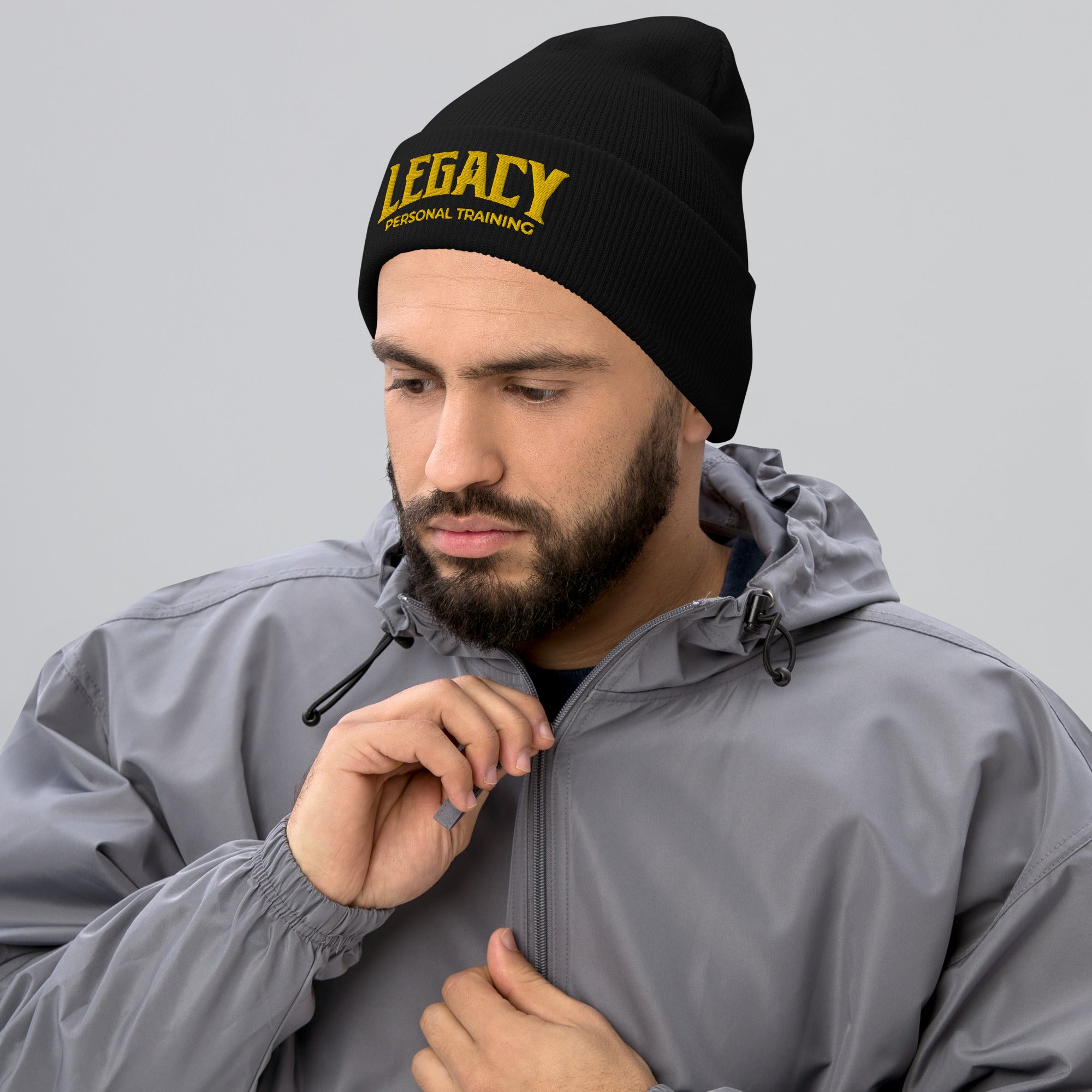 Legacy logo Black Cuffed Beanie