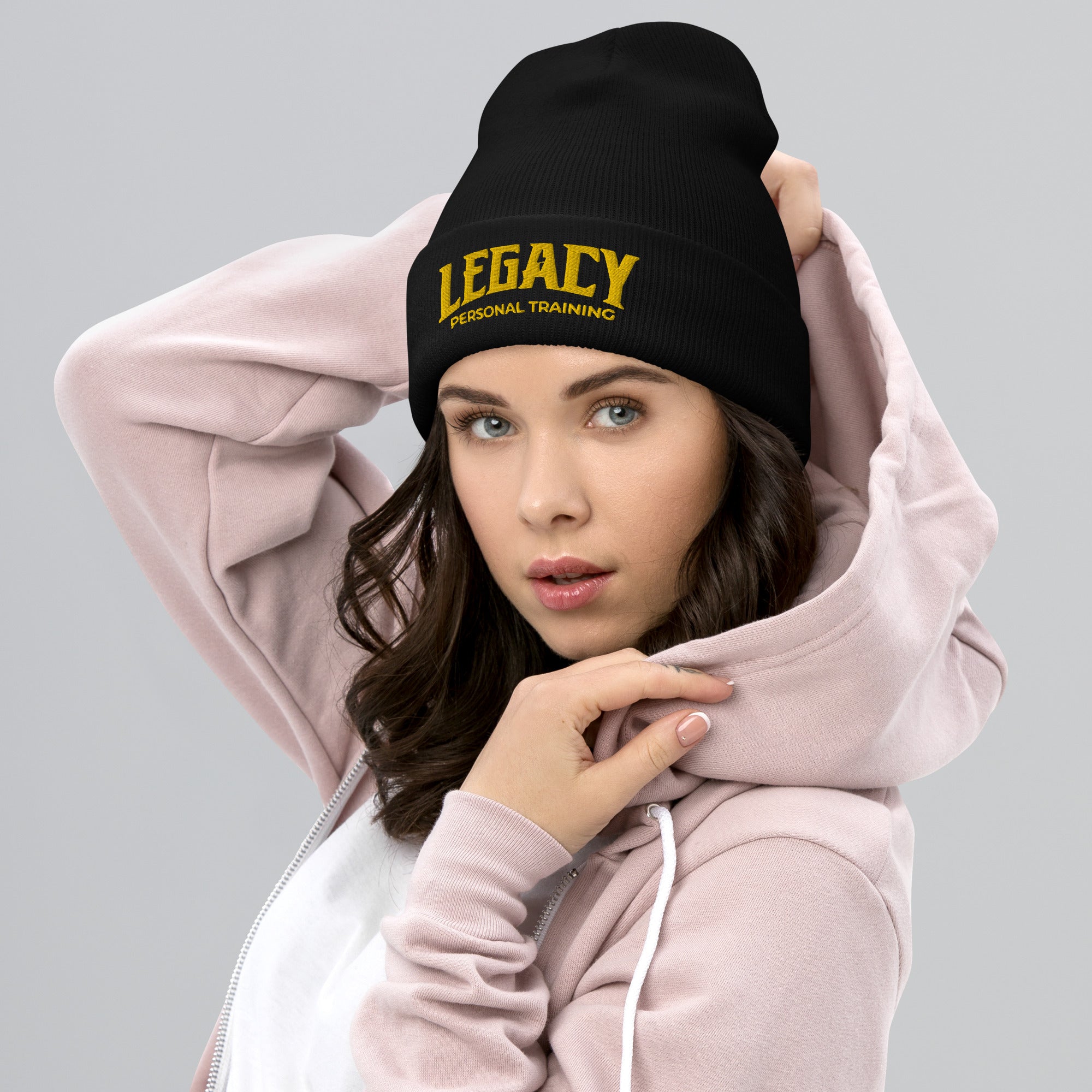 Legacy logo Black Cuffed Beanie