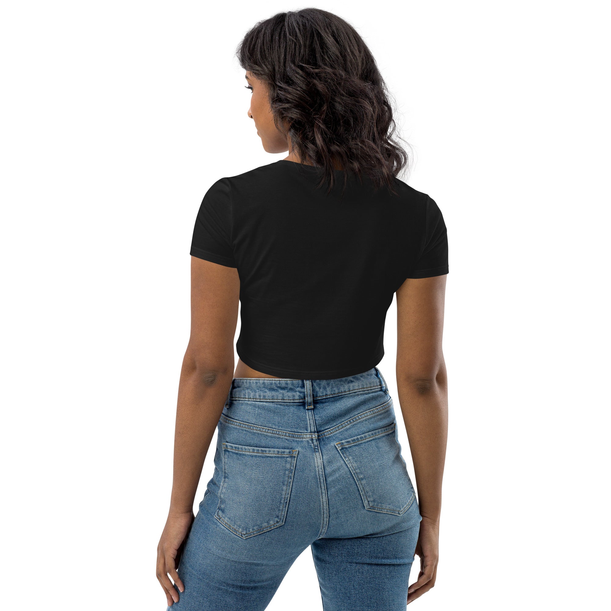 Legacy Black Organic Crop Top