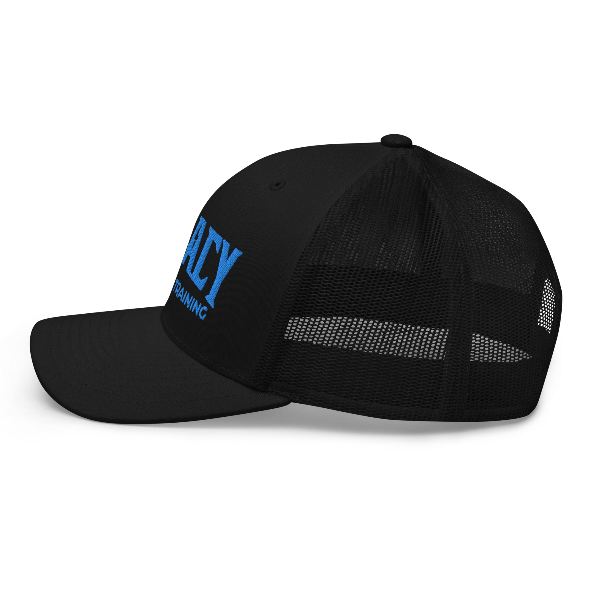 Legacy Logo Black Trucker Cap