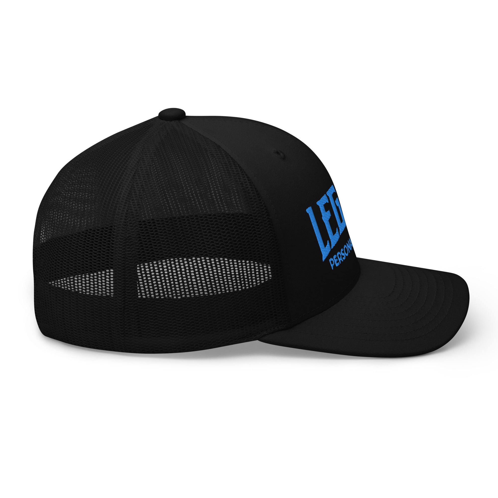 Legacy Logo Black Trucker Cap