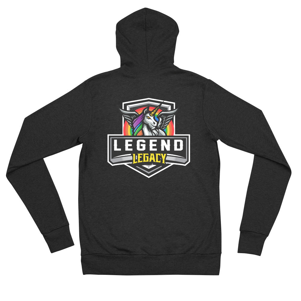 Legend Unisex zip hoodie