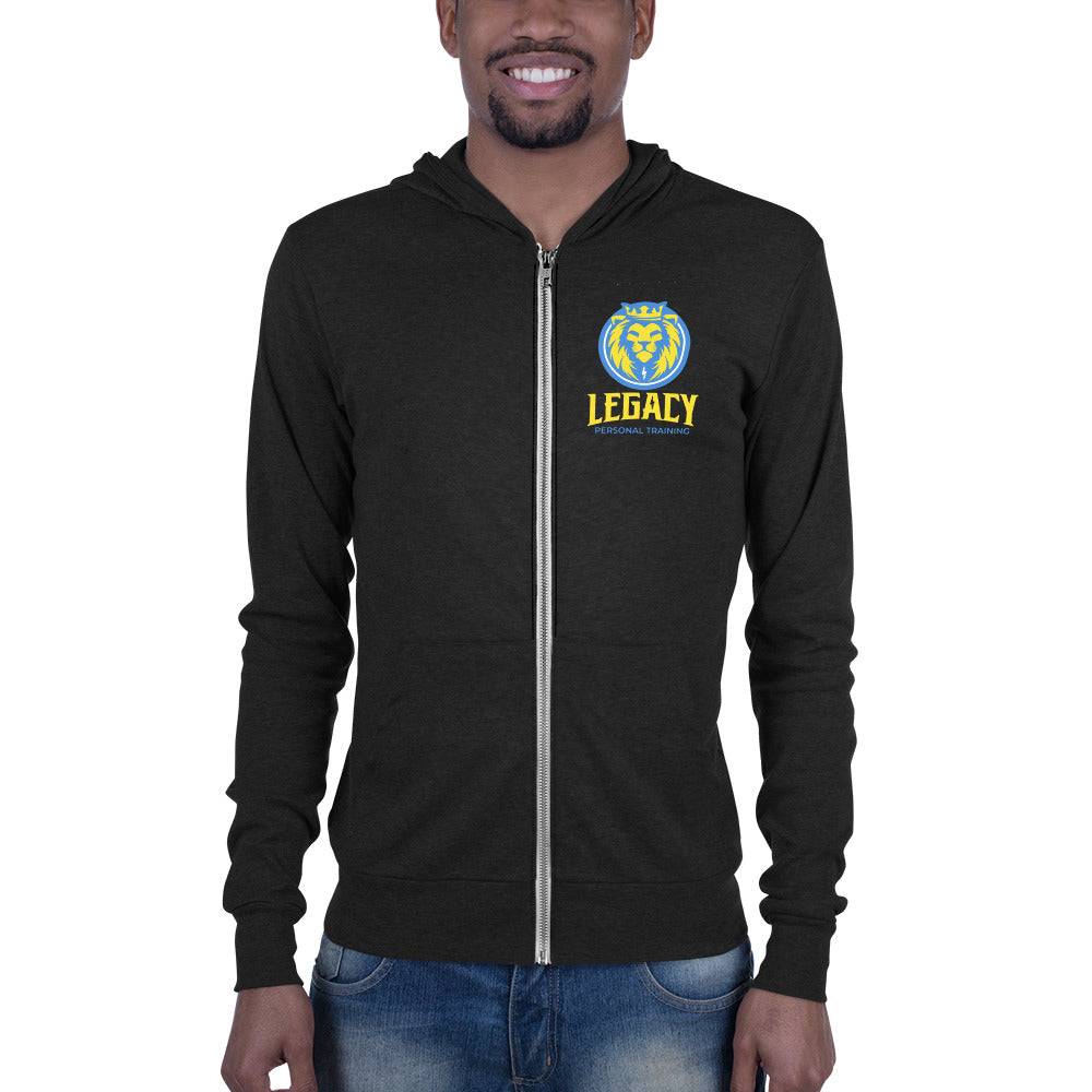 Legacy Black Unisex zip hoodie
