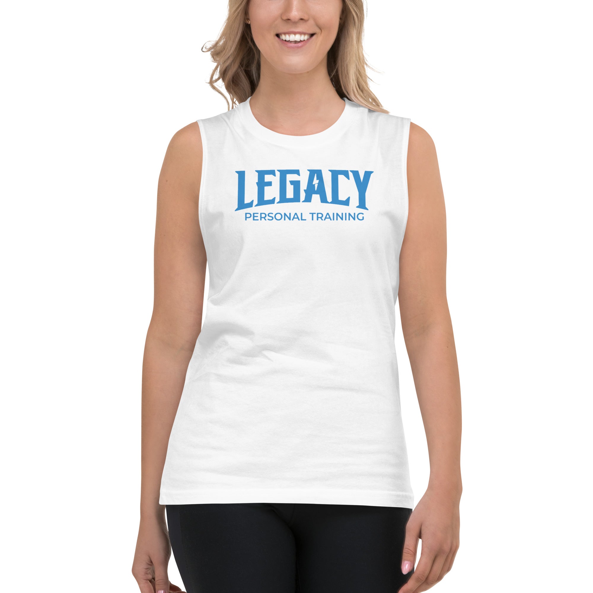 Legacy White Muscle Shirt