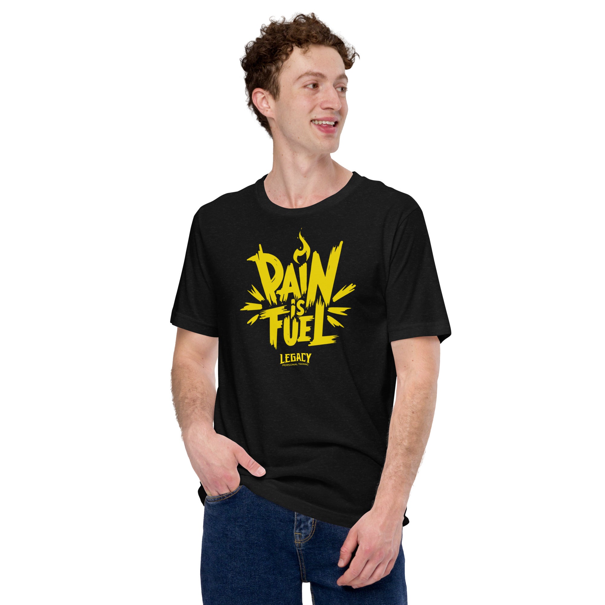 Pain is Fuel Black Short-Sleeve Unisex T-Shirt