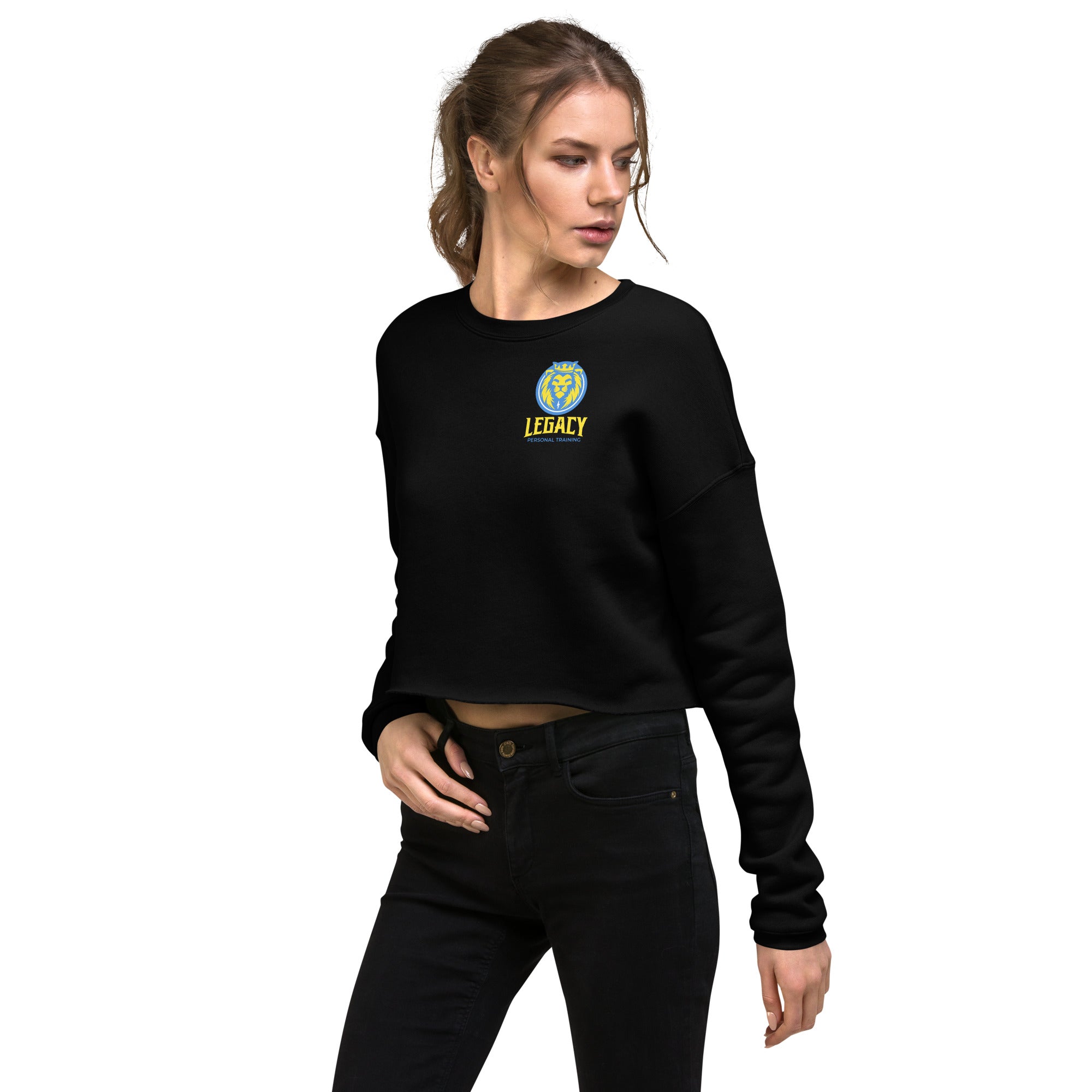 Legacy Black Crop Sweatshirt