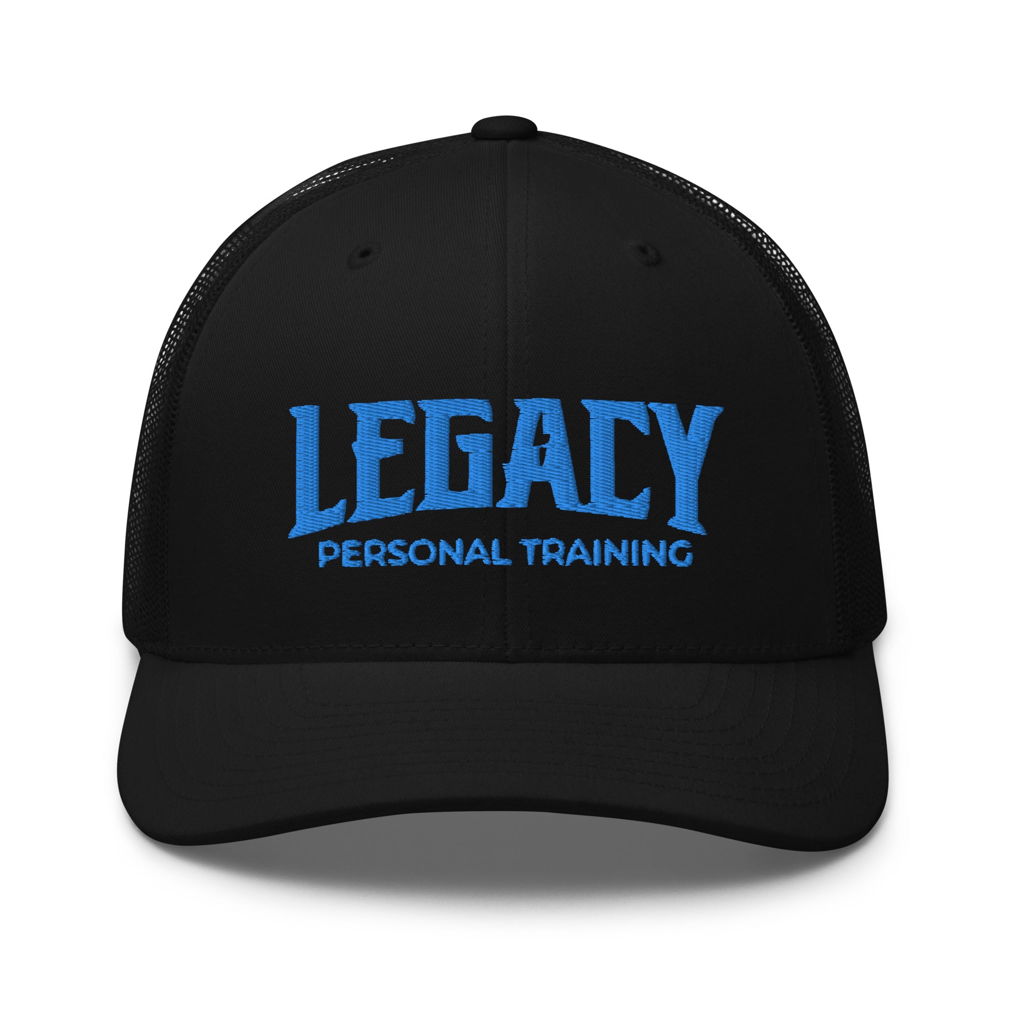 Legacy Logo Black Trucker Cap