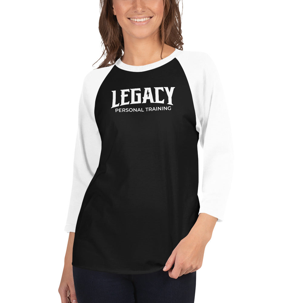 Legacy B/W 3/4 sleeve raglan shirt