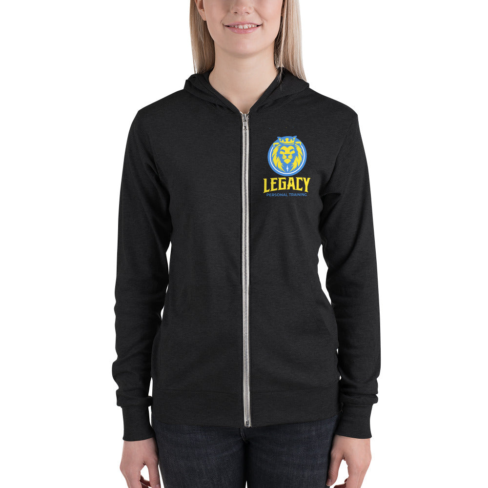 Legacy Black Unisex zip hoodie