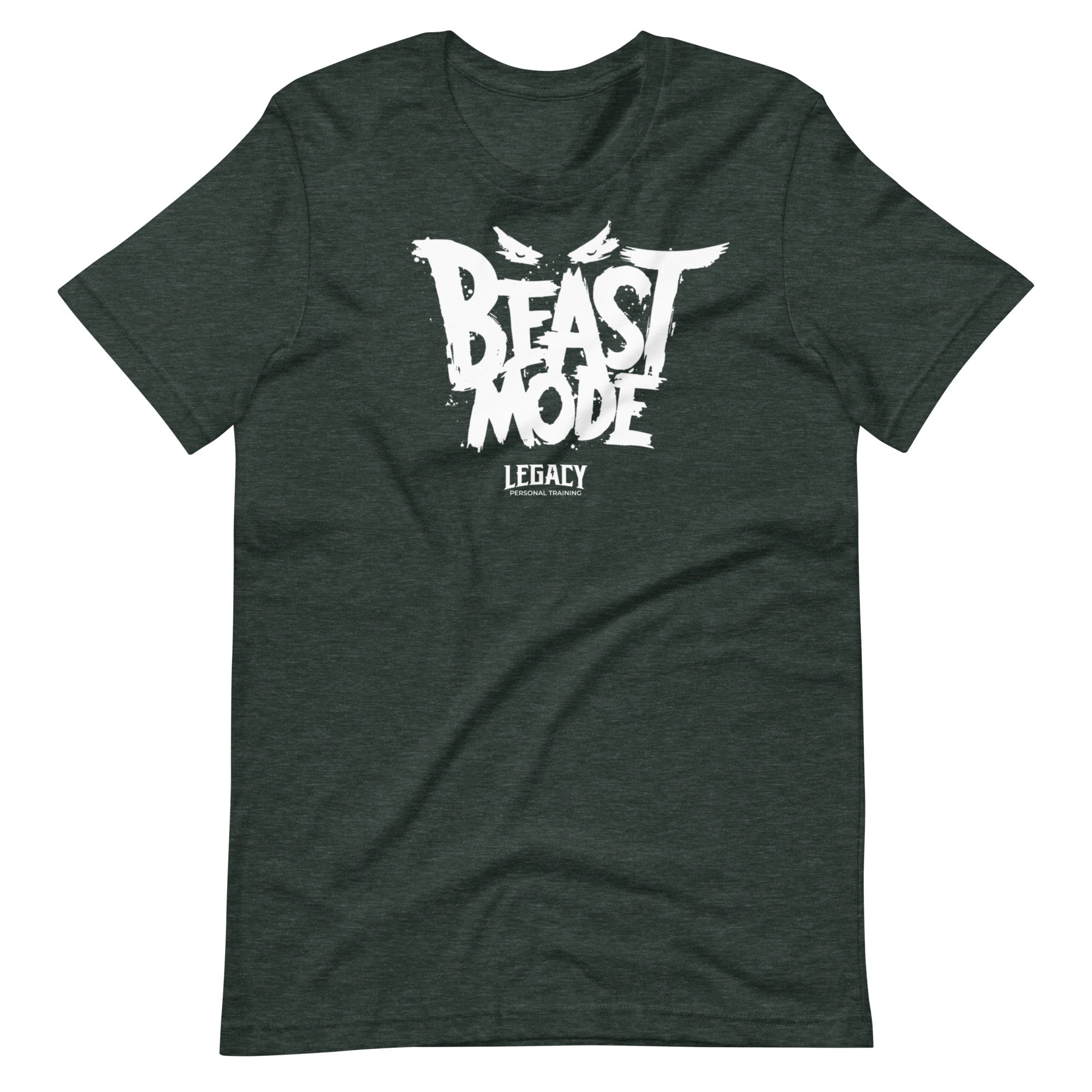 Beast Mode Heather Green Short-Sleeve Unisex T-Shirt