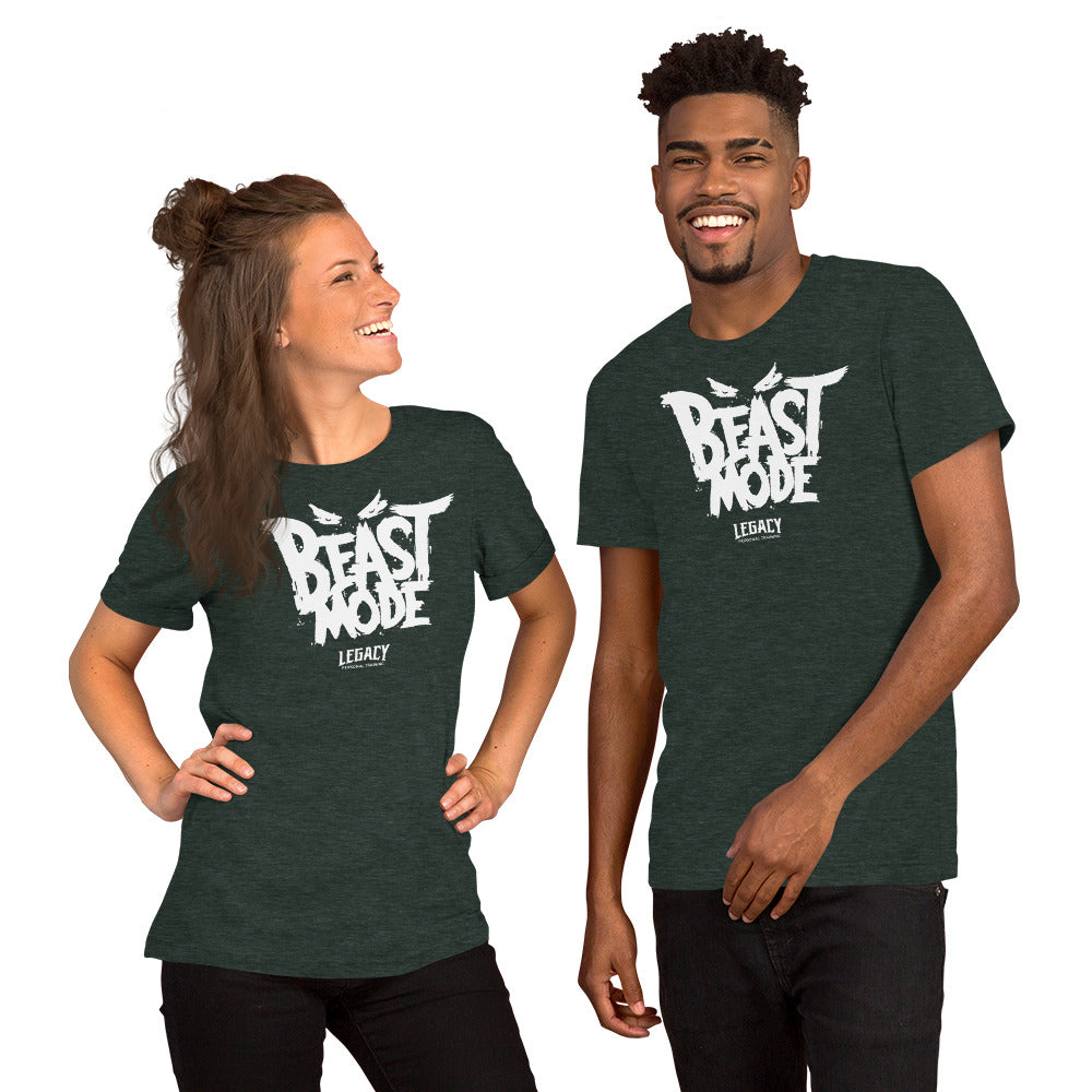 Beast Mode Heather Green Short-Sleeve Unisex T-Shirt