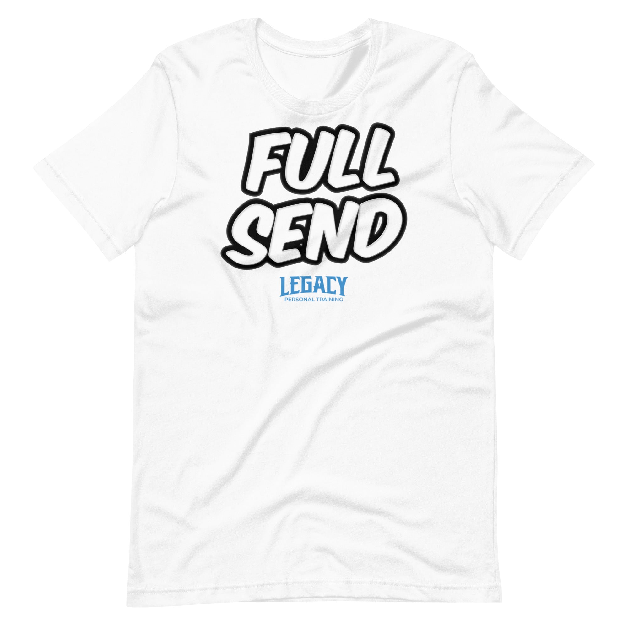 Full Send White Short-Sleeve Unisex T-Shirt