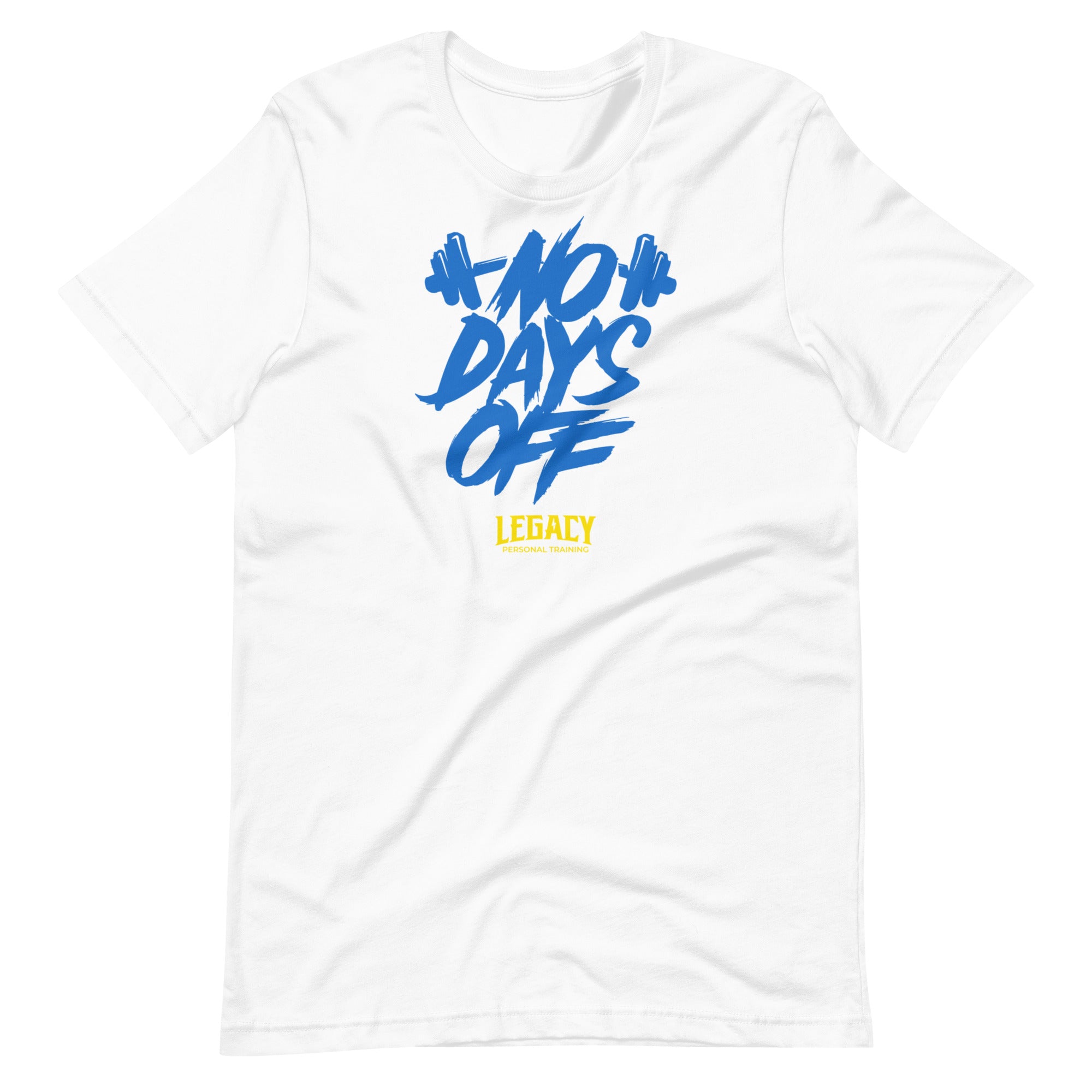 No Days Off White Short-Sleeve Unisex T-Shirt
