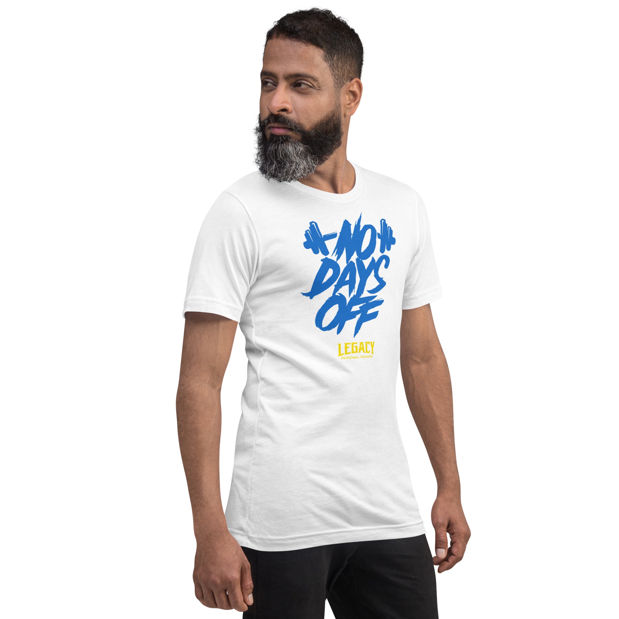 No Days Off White Short-Sleeve Unisex T-Shirt