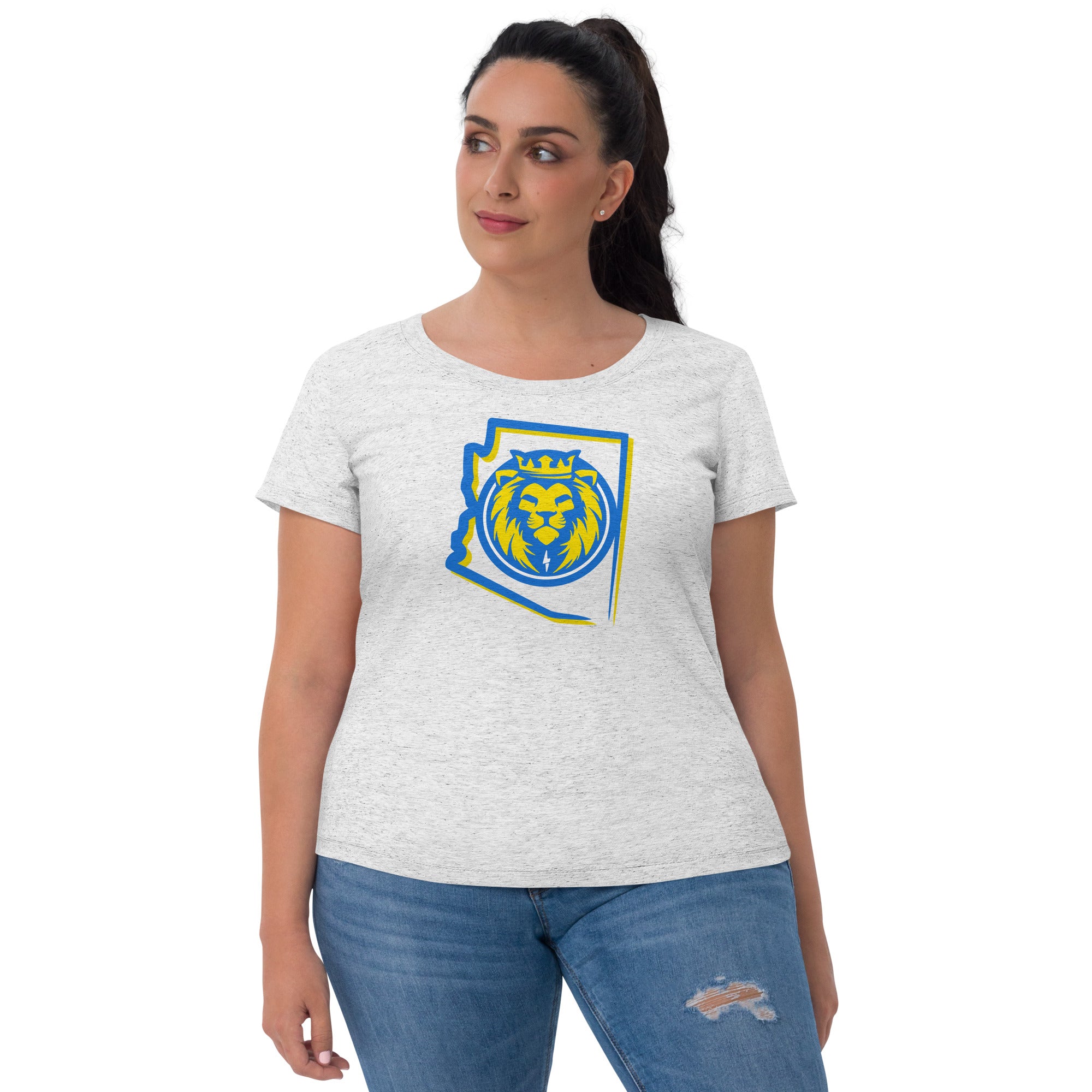 AZ State White Ladies' short sleeve t-shirt